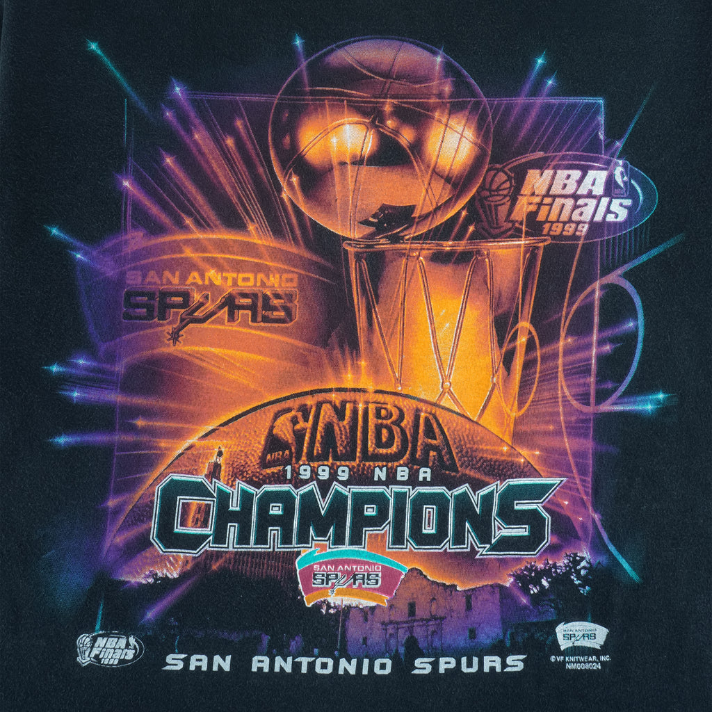 NBA (Tour Champ) - San Antonio Spurs Finals T-Shirt 1999 Medium