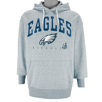NFL (Riddell) - Philadelphia Eagles Hooded Sweatshirt 1998 Large