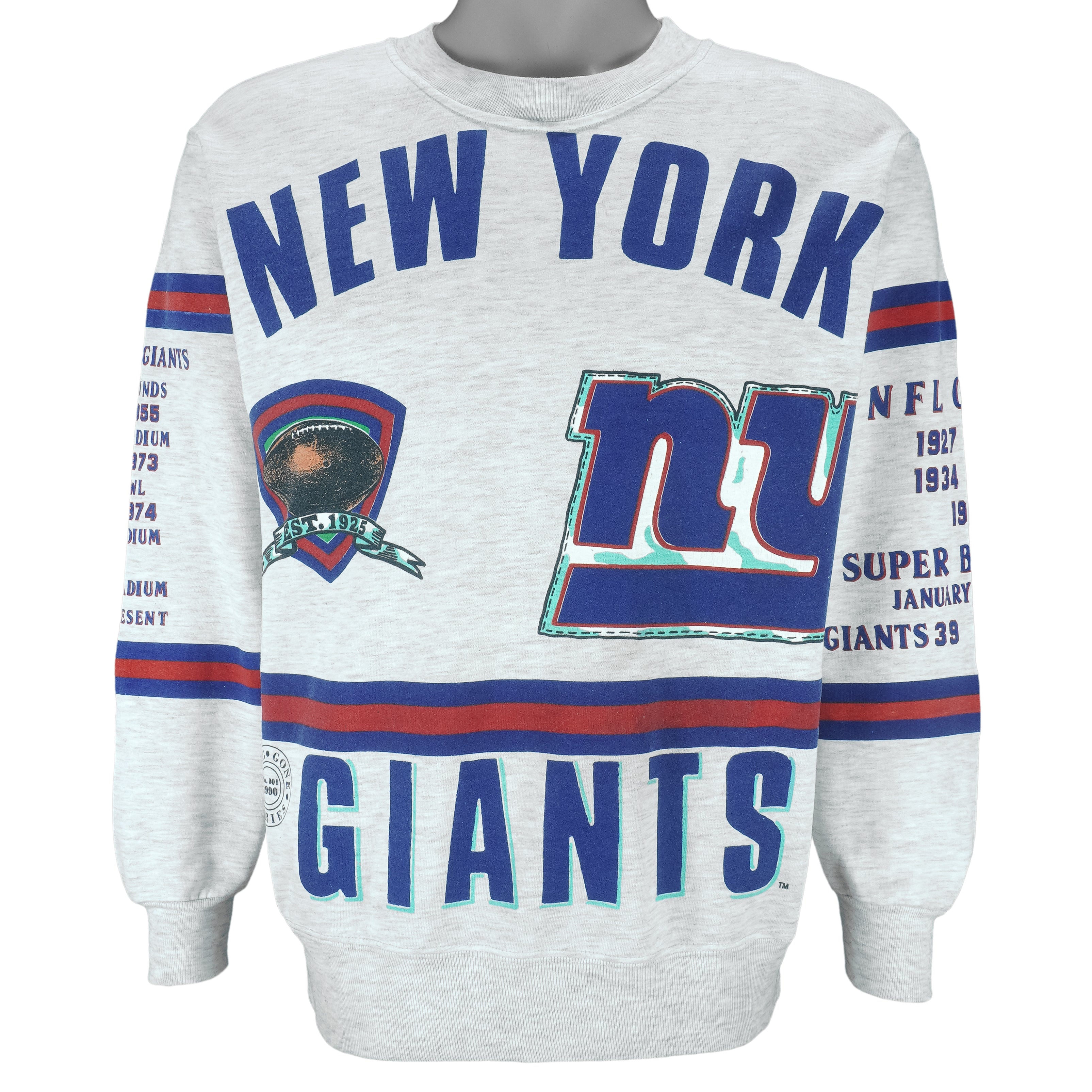 NFL (Long Gone) - New York Giants Crew Neck Sweatshirt 1990 Medium vintage retro