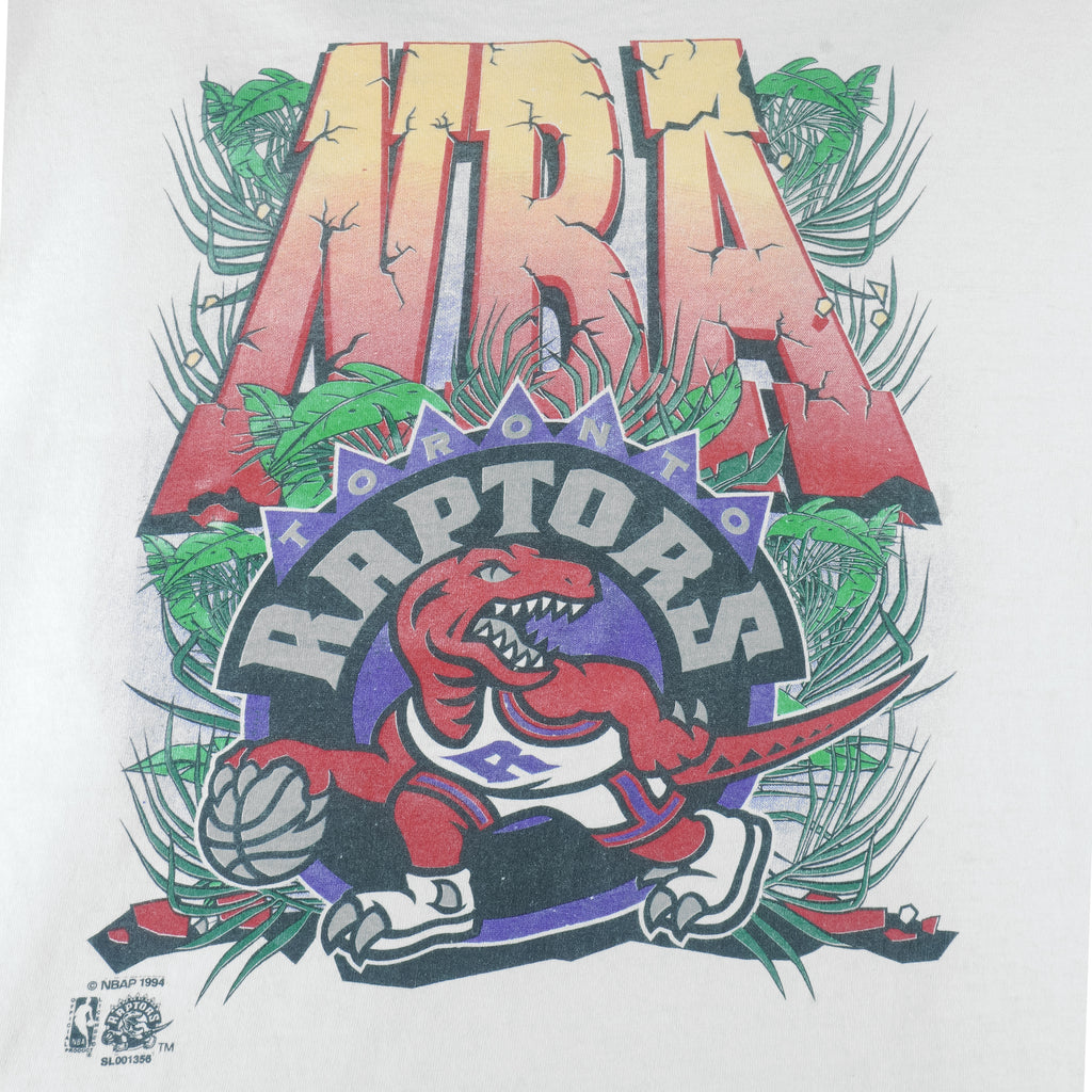 NBA (Salem) - Vancouver Grizzlies Jungle T-Shirt 1994 Large vintage retro basketball