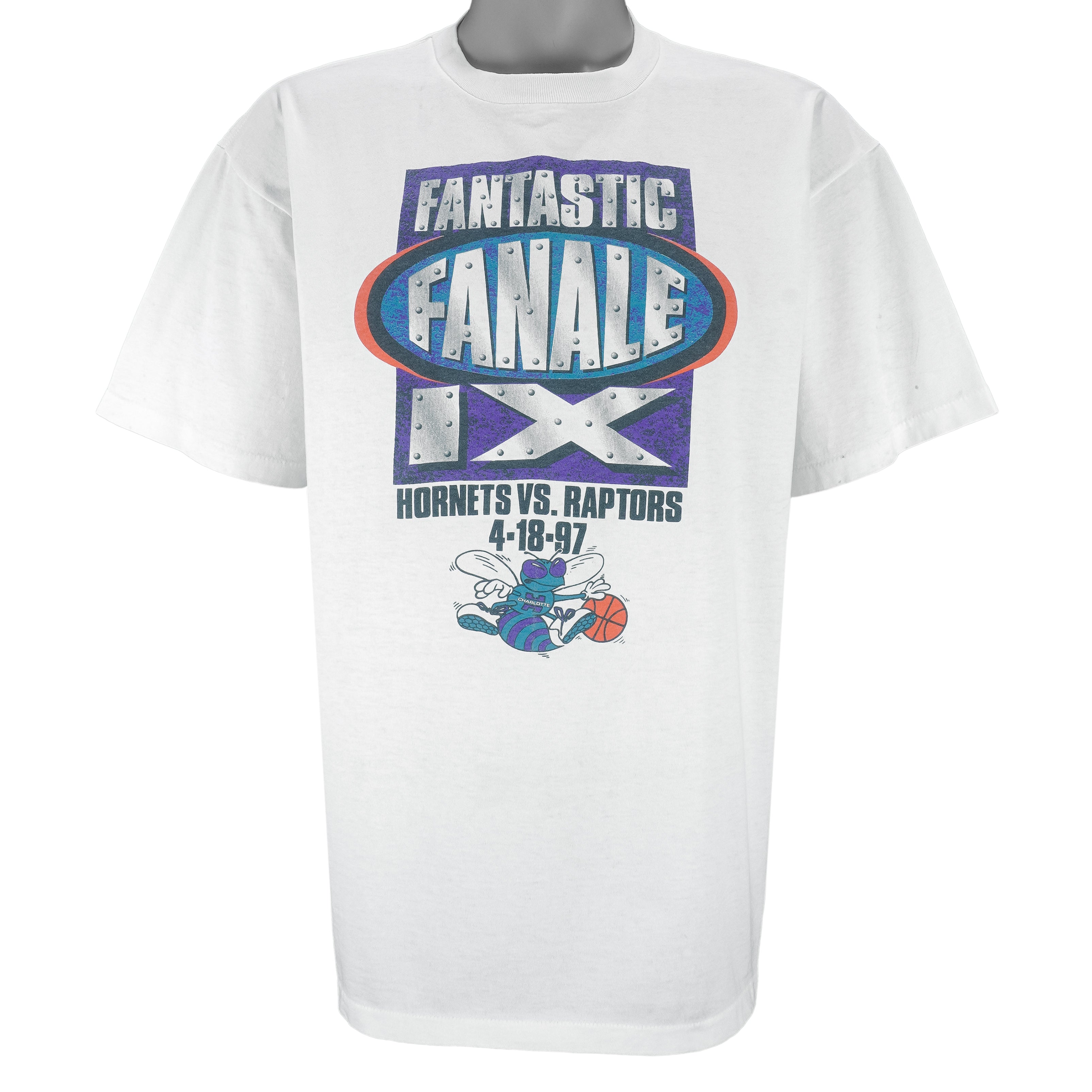 NBA - Charlotte Hornets VS Raptors Fantastic Finale T-Shirt 1990s X-Large