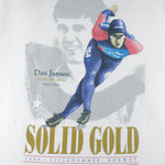 Vintage (Delta) - Dan Jansen Gold Medalist Speed Skating Lillehammer Olympics T-Shirt 1994 X-Large vintage retro