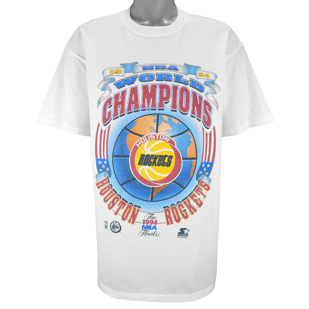 Starter - NBA Houston Rockets Champions T-Shirt 1994 Large vintage retro