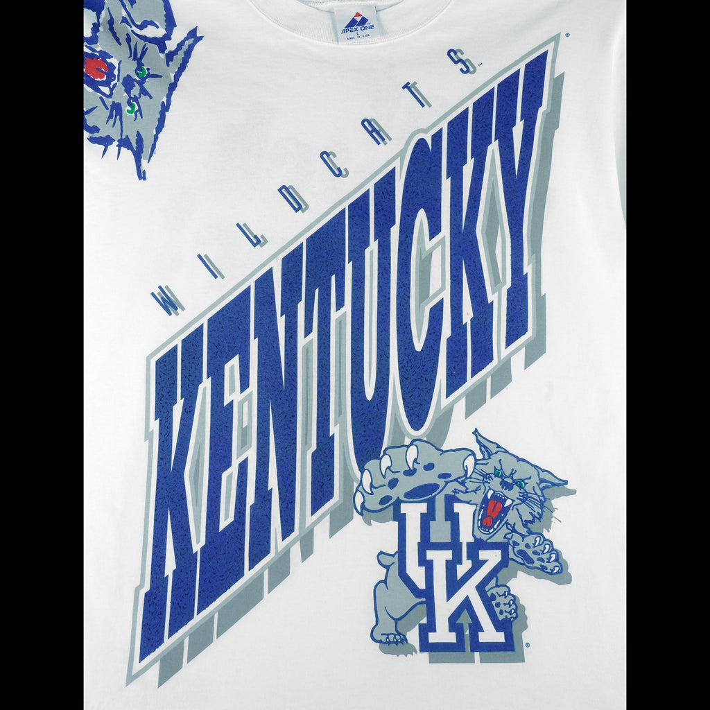 NCAA (Apex One) - Kentucky Wildcats Cat Scratch Fever T-Shirt 1990s Large Vintage retro college