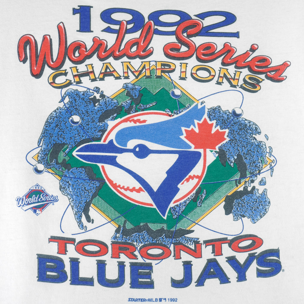 Starter - Toronto Blue Jays World Series Champions T-Shirt 1992 X-Large vintage retro