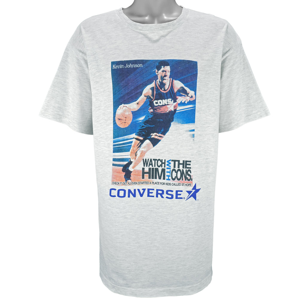 Vintage - Converse Kevin Johnson St. Hope Basketball T-Shirt 1990s Large