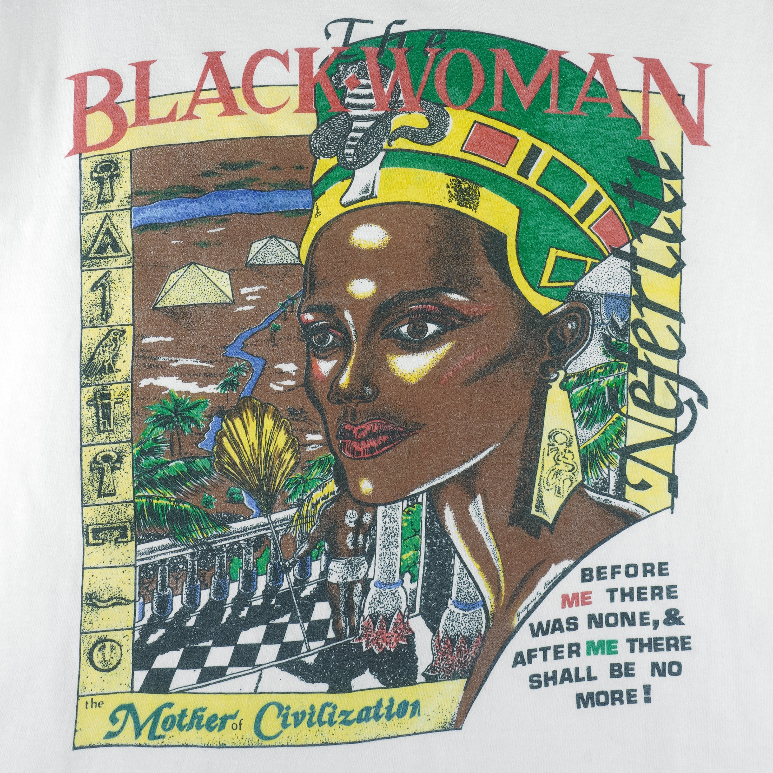 Vintage - The Black Women The Mother Of Civilization T-Shirt 1990s Large Vintage retro