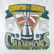 CFL (Softwear) - Edmonton Eskimos Football Club T-Shirt 1993 Small vintage retro