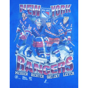 NHL (Pro Player) - NY Rangers Messier Richter Gretzky Leetch T-Shirt 1990s X-Large