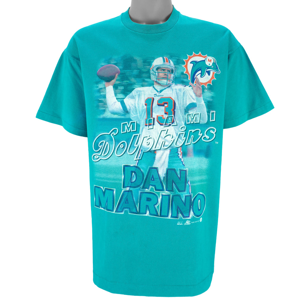 NFL - Miami Dolphins Dan Marino No. 13 QB MVP T-Shirt 1997 Large vintage retro football