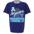 CFL - Toronto Argonauts Die Hard Fan T-Shirt 1991 Large Vintage Retro