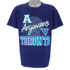 CFL - Toronto Argonauts Die Hard Fan T-Shirt 1991 Large Vintage Retro