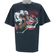 NHL (Nutmeg) - Chicago Blackhawks Single Stitch T-Shirt 1990s X-Large