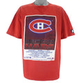 Starter - Red Montreal Canadiens A Few Good Habs T-Shirt 1990s X-Large