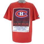 Starter - Red Montreal Canadiens A Few Good Habs T-Shirt 1990s X-Large
