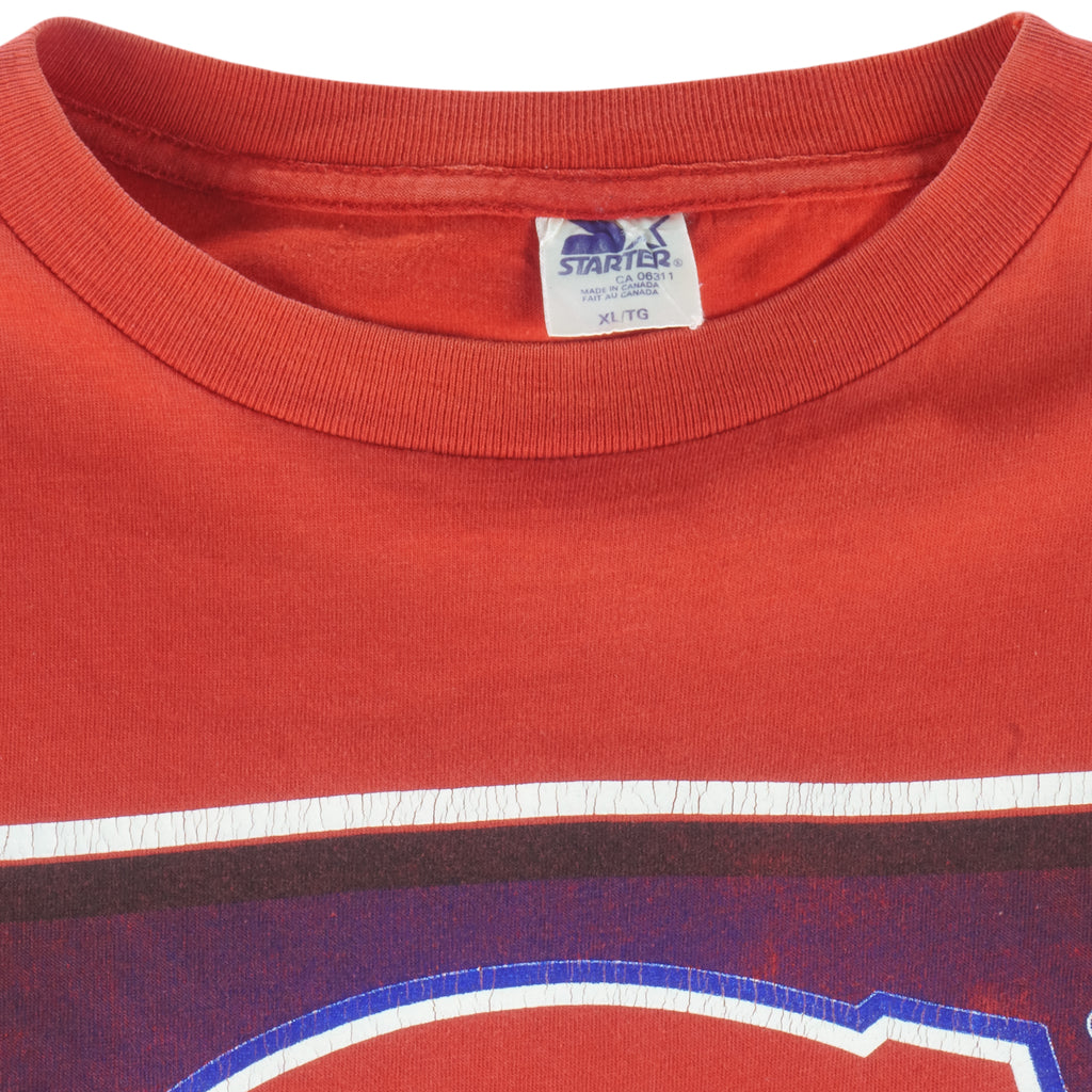 Starter - Red Montreal Canadiens A Few Good Habs T-Shirt 1990s X-Large