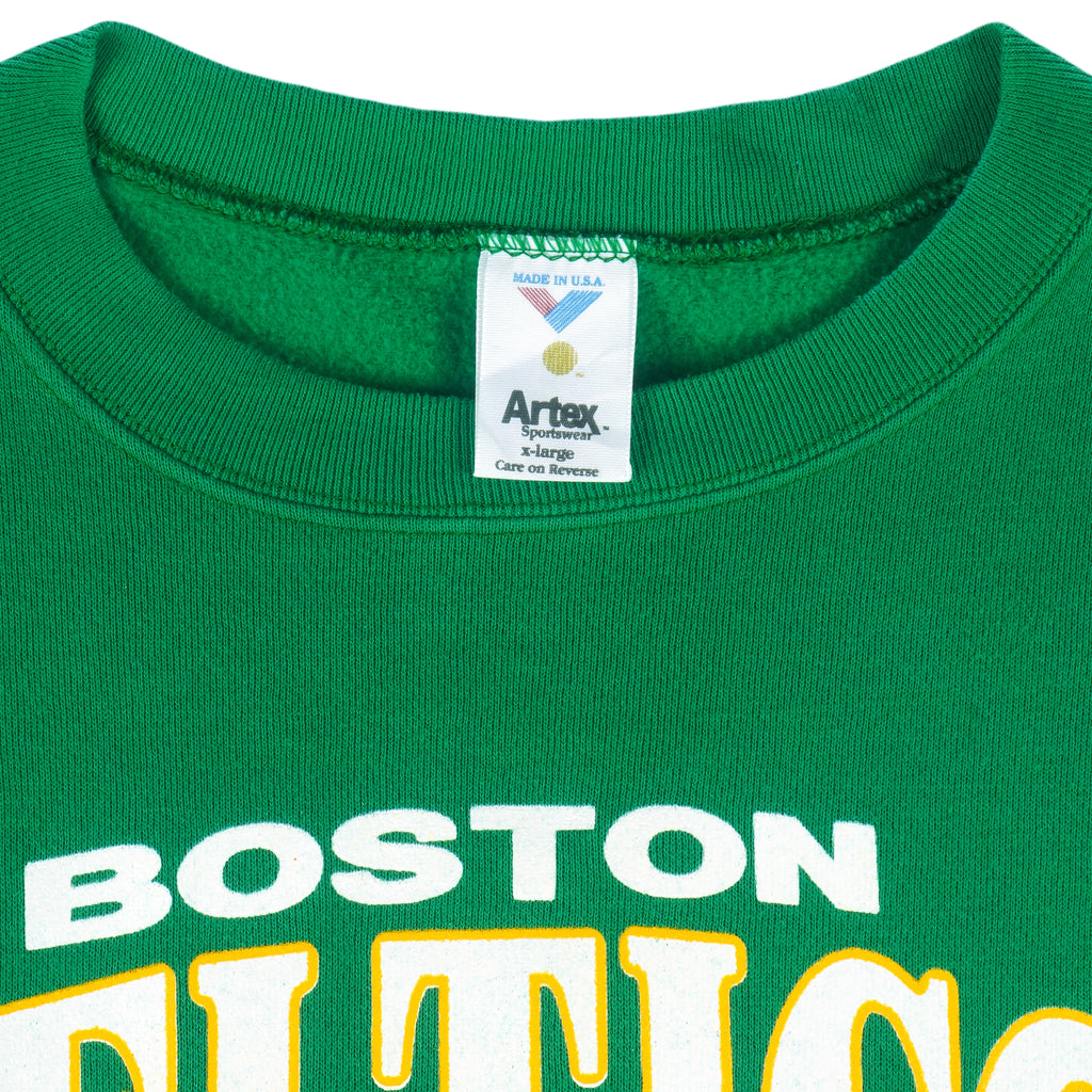NBA (Artex) - Boston Celtics Crew Neck Sweatshirt 1990s X-Large