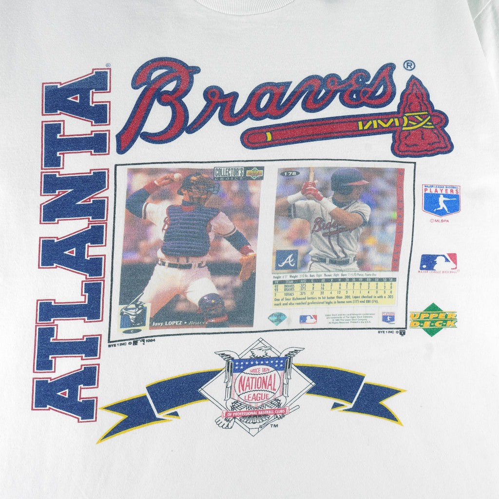 MLB (BYE 1 Inc) - Atlanta Braves Javy Lopez MVP Player T-Shirt 1994 Large