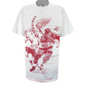 NHL - Detroit Red Wings All Over Print T-Shirt 1990s X-Large vintage retro hockey
