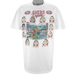 NFL (Stedman) - 49ers San Francisco Legends Players Caricature T-Shirt 1990 X-Large