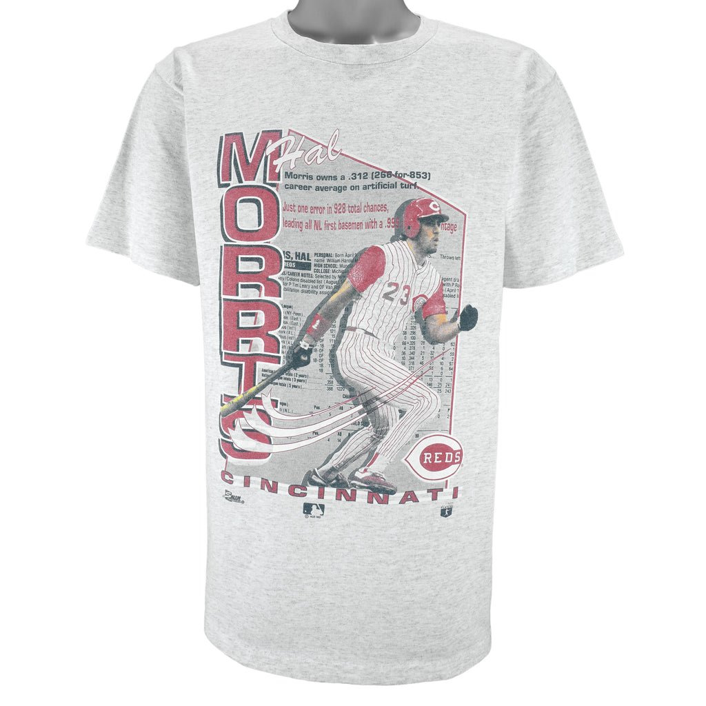 MLB (Salem) - Cincinnati Reds Hal Morris T-Shirt 1993 Large vintage retro baseball