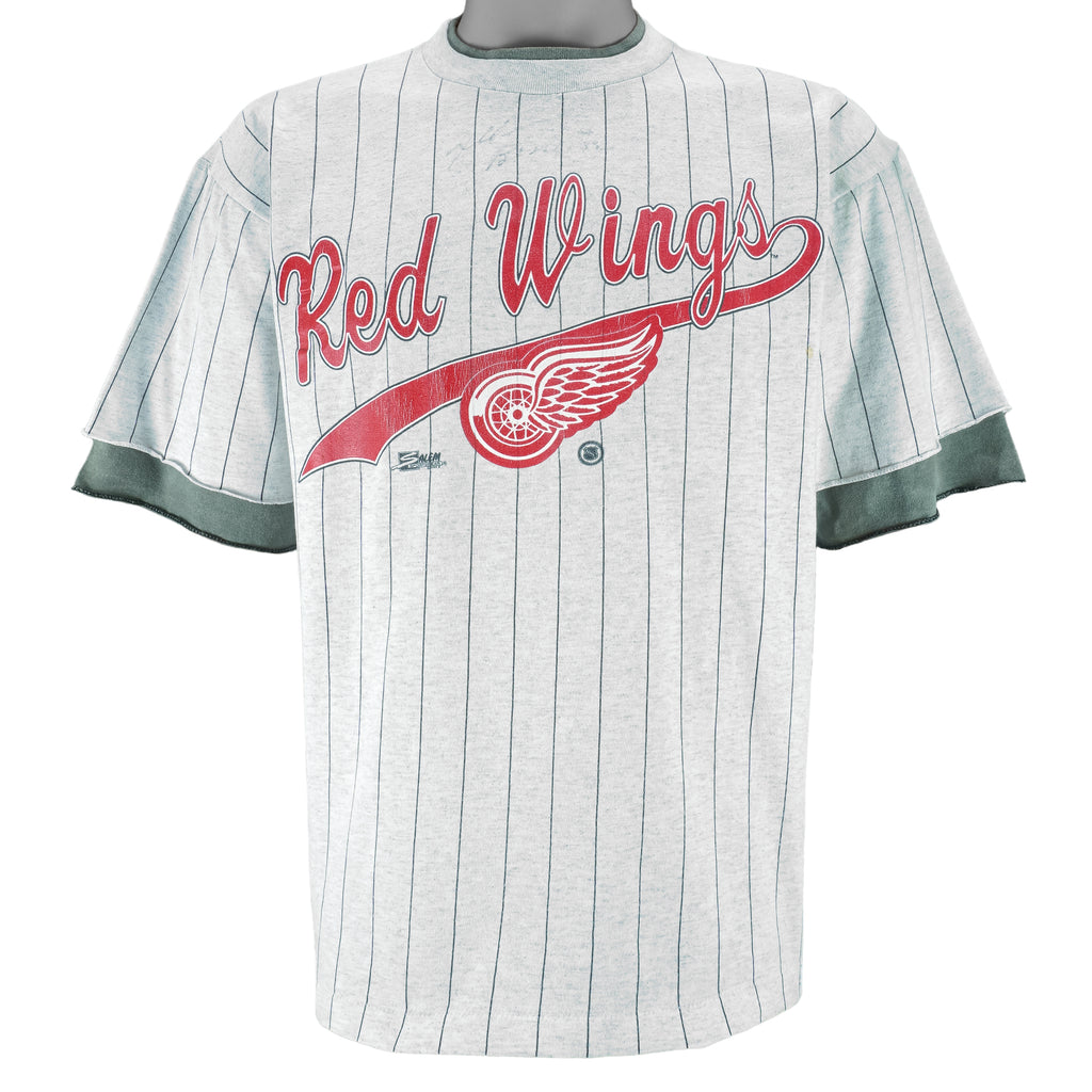 NHL (Salem) - Red Wings Roll Em Ups T-Shirt 1992 Large vintage retro hockey
