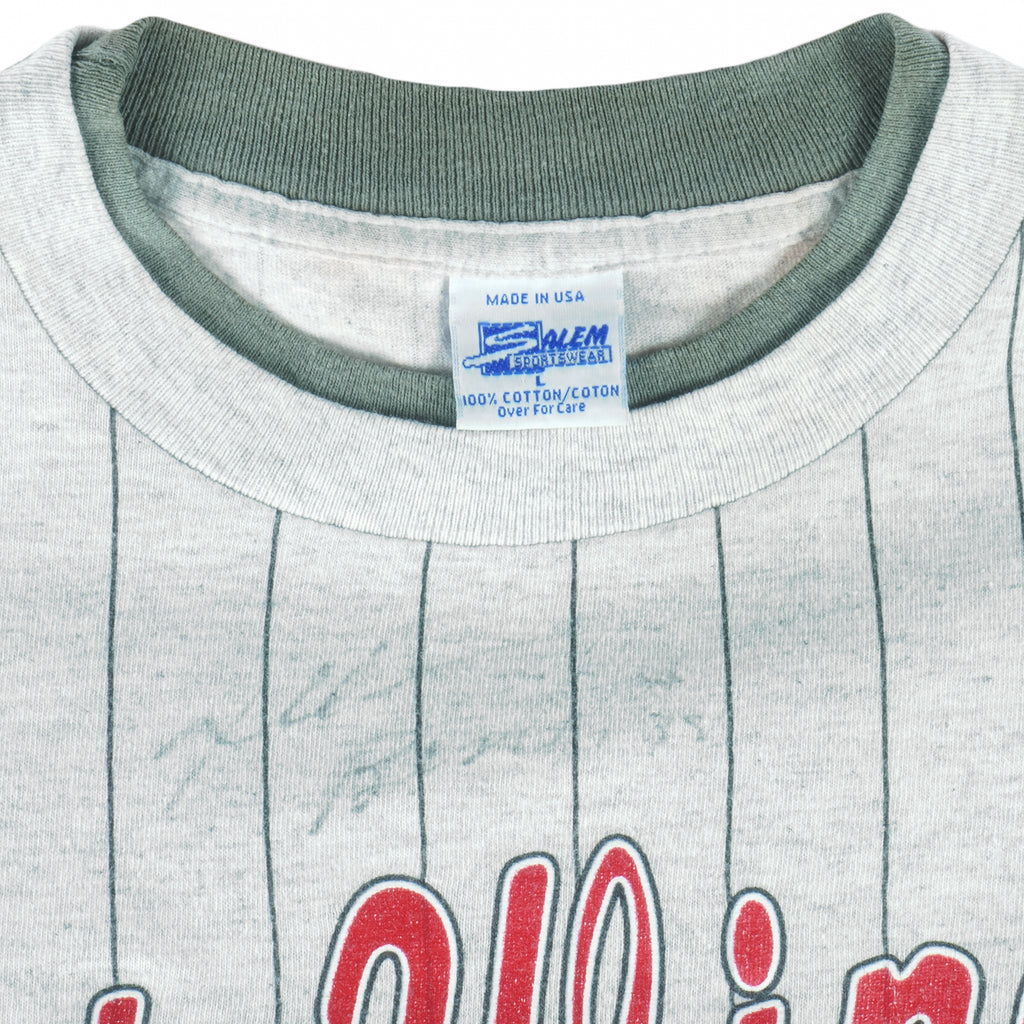 NHL (Salem) - Red Wings Roll Em Ups T-Shirt 1992 Large vintage retro hockey