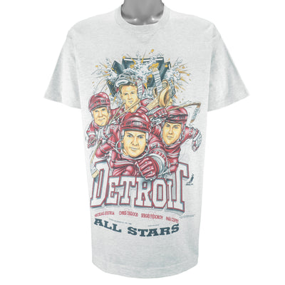 NHL (Shirt Xplosion) - Detroit Red Wings All Stars Caricature T-Shirt 1996 X-Large