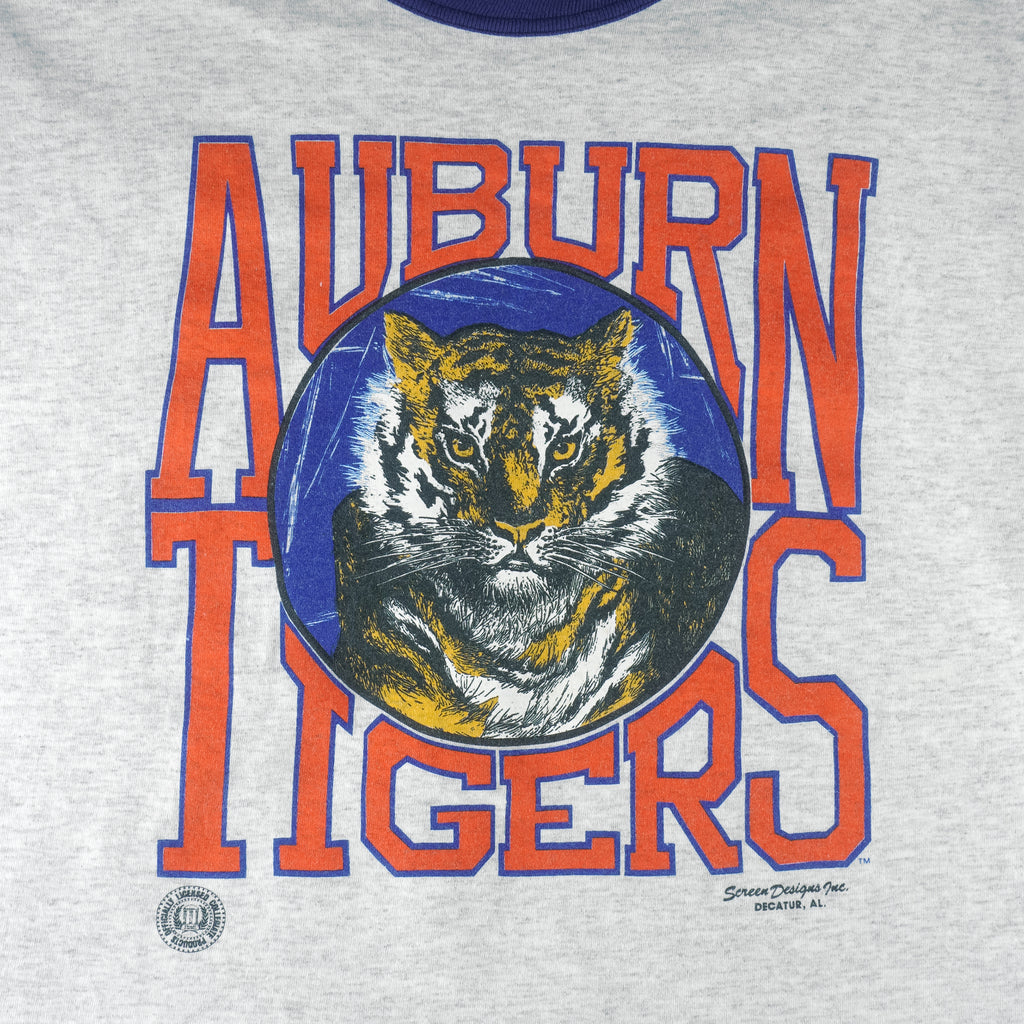NCAA (Valtex) - Auburn Tigers Single Stitch T-Shirt 1990s Large