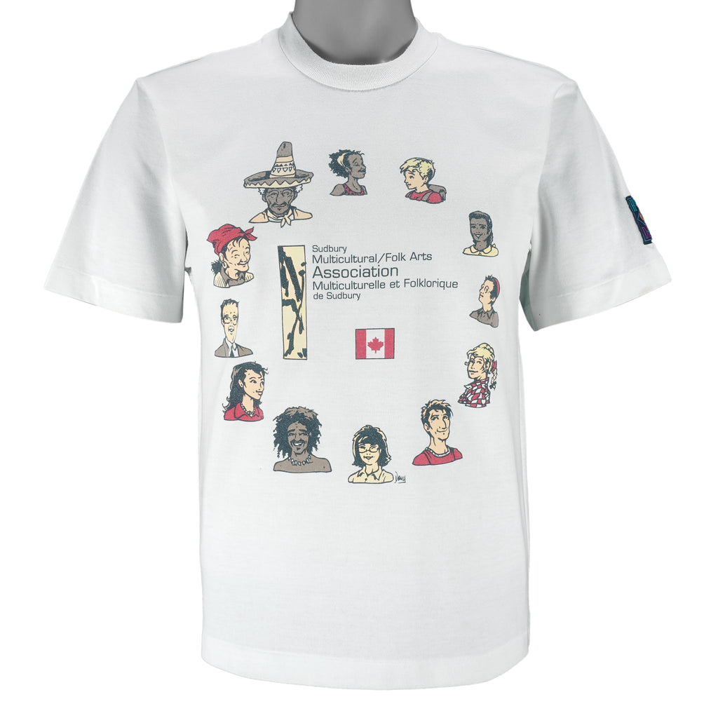 Vintage - Canada Multicultural Folk Arts Association T-Shirt 1990s Junior Large