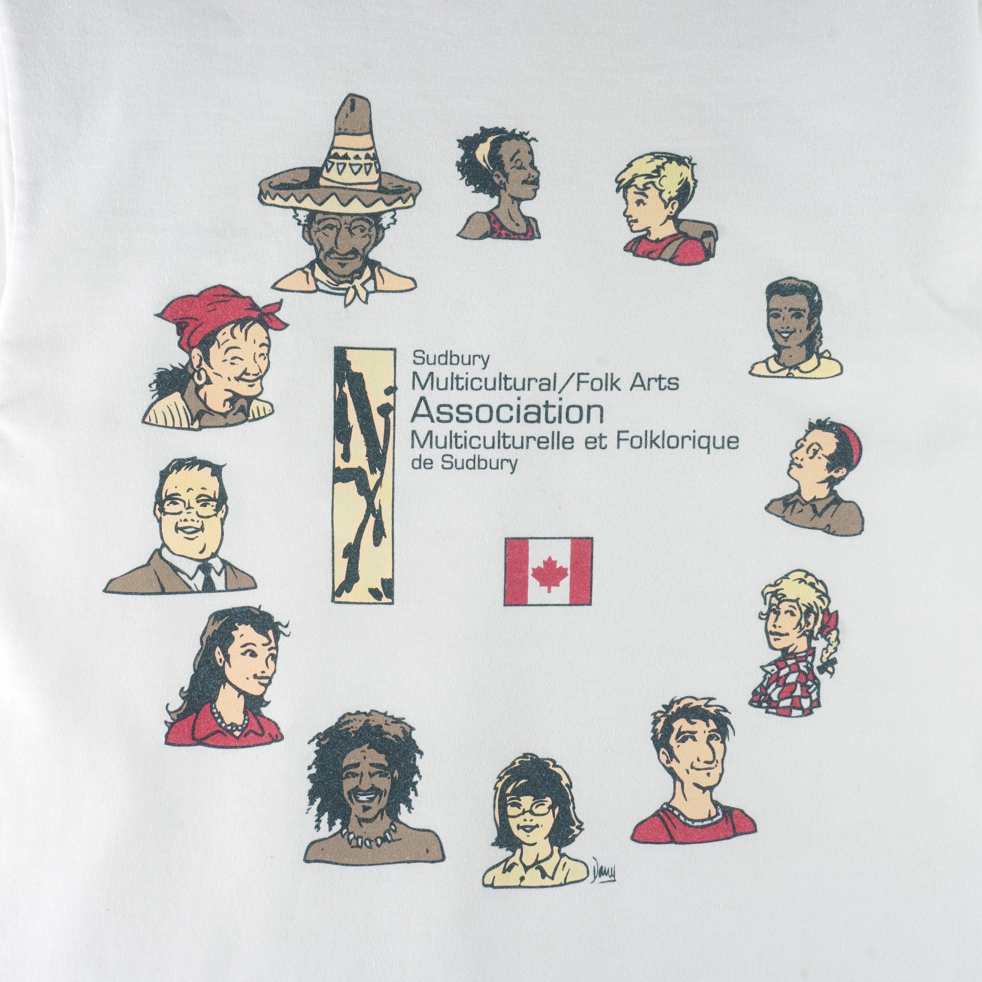 Vintage - Canada Multicultural Folk Arts Association T-Shirt 1990s Junior Large