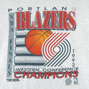 NBA (Trench) - Portland Trail Blazers Roll Up Sleeves T-Shirt 1992 X-Large