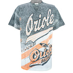 MLB (Ritz) - Baltimore Orioles All Over Print T-Shirt 1991 Large