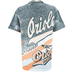 MLB (Ritz) - Baltimore Orioles All Over Print T-Shirt 1991 X-Large Vintage retro baseball