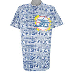 NHL (Fruit Of The Loom) - Winnipeg Jets All Over Print T-Shirt 1990s X-Large vintage retro hockey