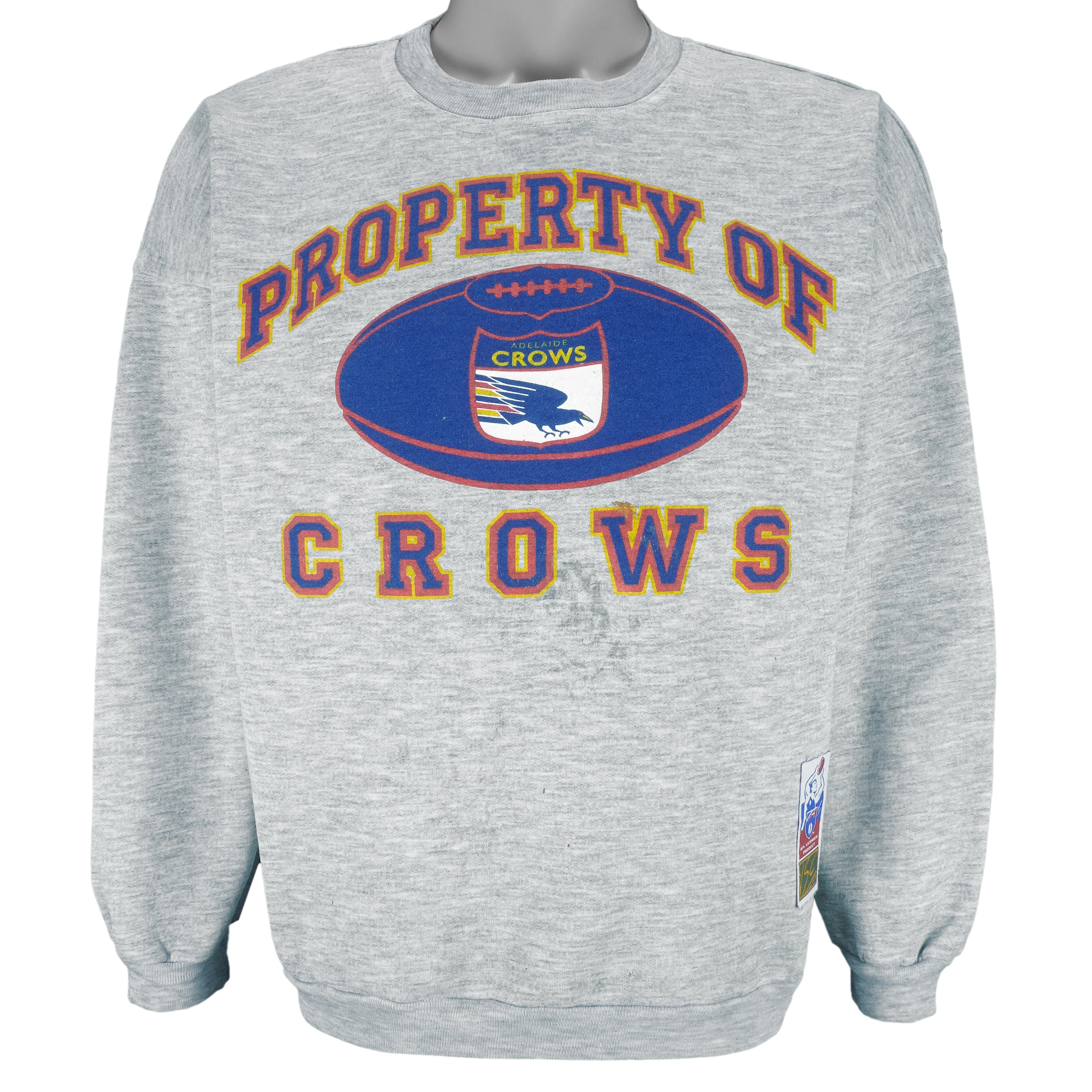 Vintage (VSC) - Adelaide Crows Football Club Crew Neck Sweatshirt 1990s Medium Vintage retro football