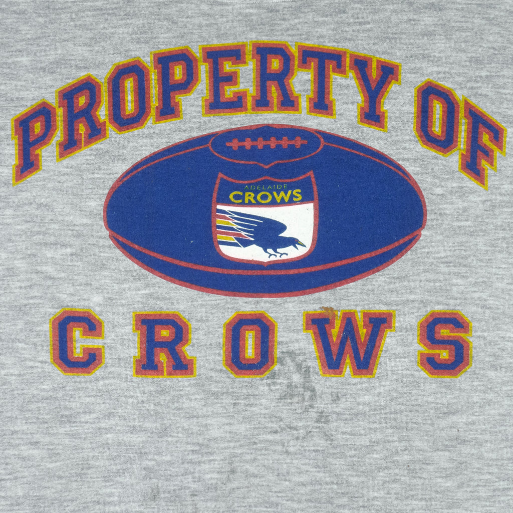 Vintage (VSC) - Adelaide Crows Football Club Crew Neck Sweatshirt 1990s Medium Vintage retro football
