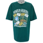 MLB (Waves) - Toronto Blue Jays World Series Official Scorecard T-Shirt 1993 X-Large