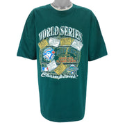 MLB (Waves) - Toronto Blue Jays World Series Official Scorecard T-Shirt 1993 X-Large