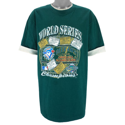 MLB (Waves) - Toronto Blue Jays World Series Official Scorecard T-Shirt 1993 X-Large
