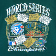 MLB (Waves) - Toronto Blue Jays World Series Official Scorecard T-Shirt 1993 X-Large