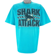 NHL (Salem) - San Jose Sharks Attack T-Shirt 1991 X-Large vintage retro hockey