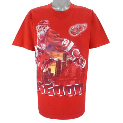 NHL (Salem) - Red Wings Chris Osgood Goaltender MVP T-Shirt 1990s Large