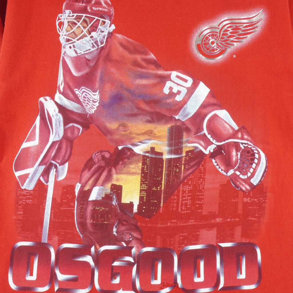 NHL (Salem) - Red Wings Osgood MVP T-Shirt 1990s Large vintage retro hockey