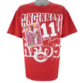 MLB (JOY) - Cincinnati Reds Barry Larkin PlayerNo. 11 T-Shirt 1997 Large