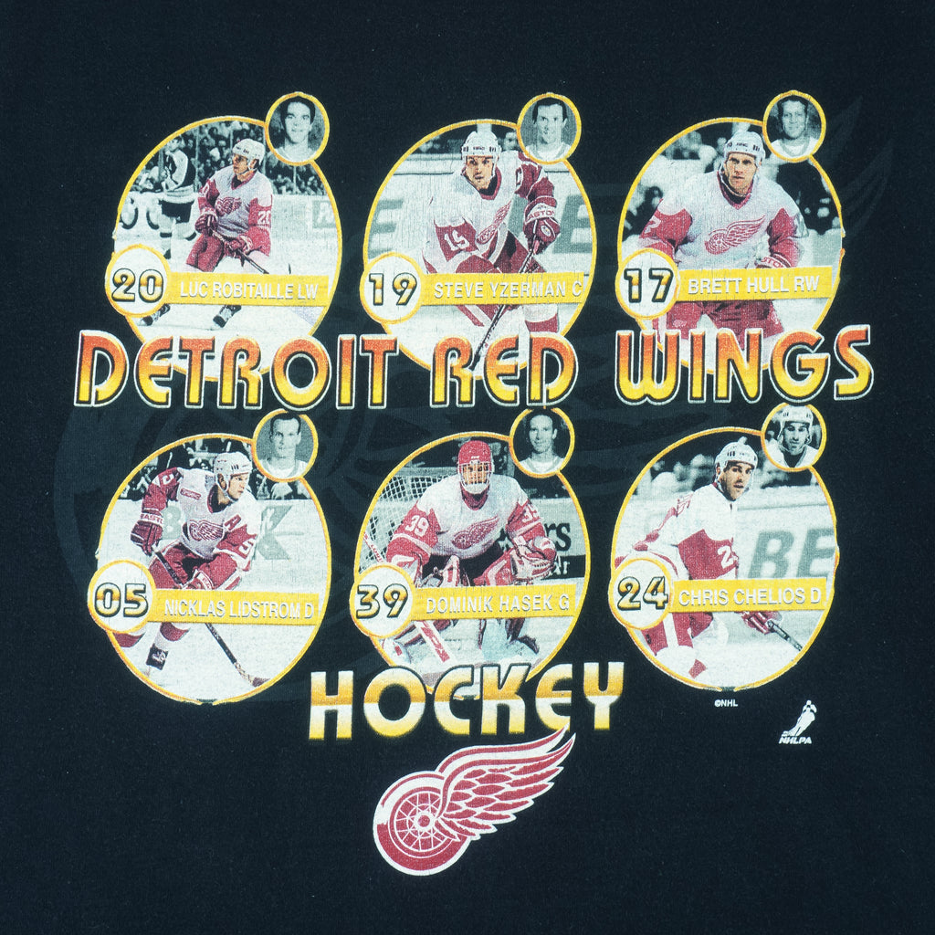 NHL (Fruit Of The Loom) - Detroit Red Wings MVP Players T-Shirt 1990s X-Large