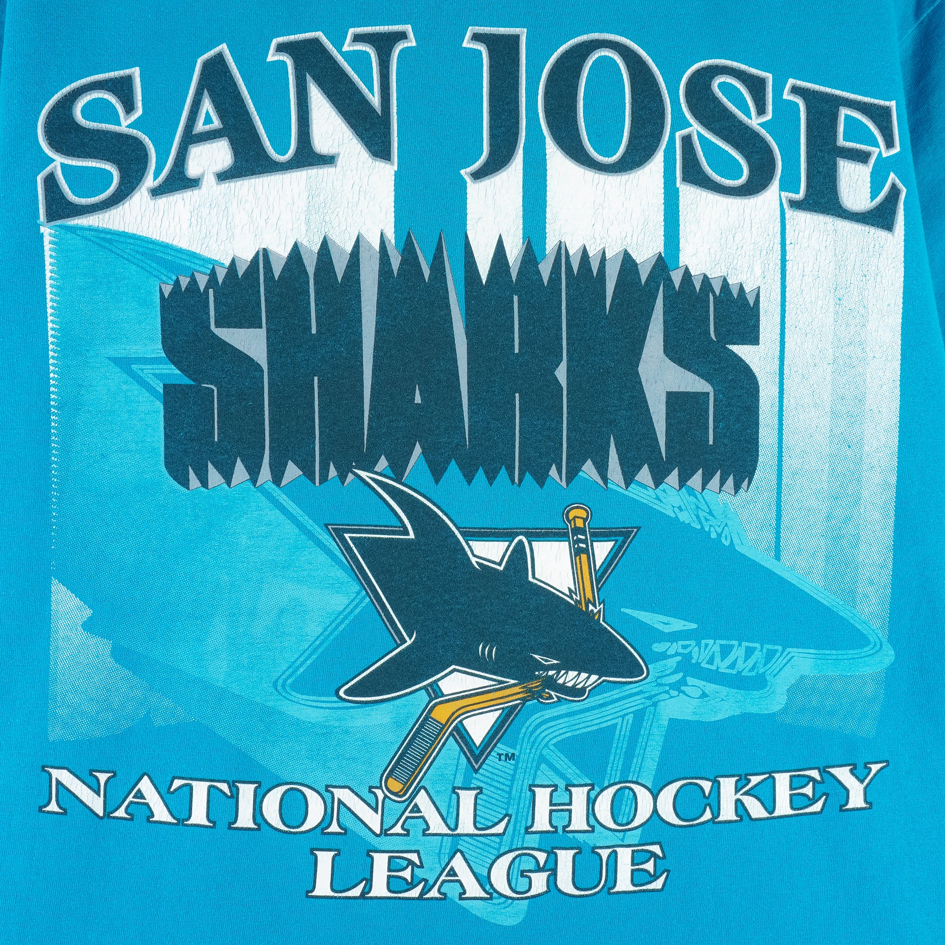 NHL (The Game) - San Jose Sharks Single Stitch T-Shirt 1990s Medium