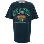NCAA (Jansport) - Air Hawaii Warrior Football Single Stitch T-Shirt 1990s XX-Large