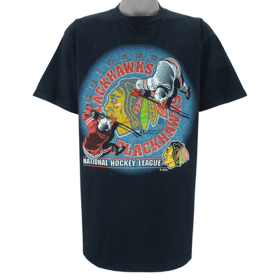 NHL (Logo 7) - Chicago Blackhawks T-Shirt 1990s X-Large