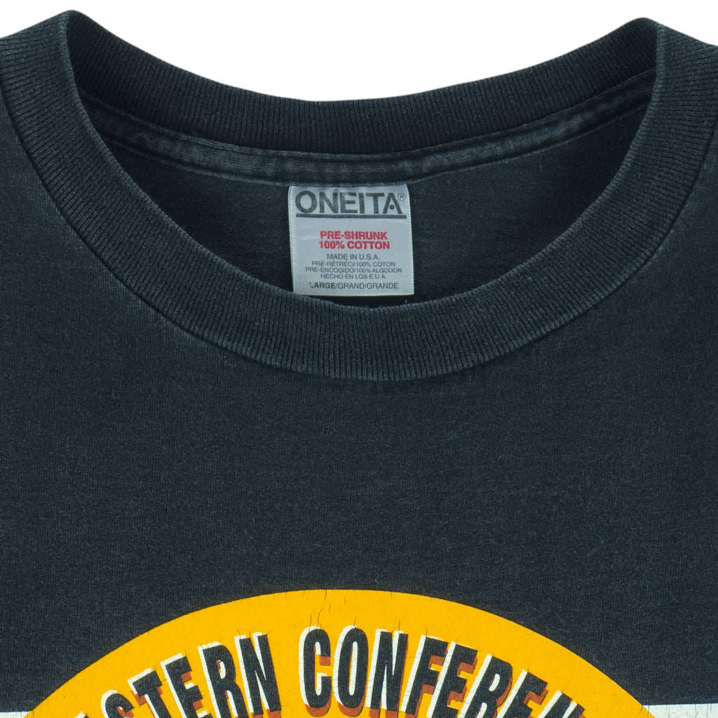 NBA (Oneita) - Seattle SuperSonics Western Conference Champs T-Shirt 1996 Large